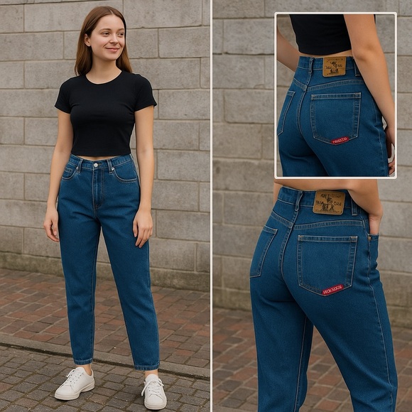 No excuses Denim - Vintage No Excuses Femme Fatale Jeans – High Waisted Mom Jeans – 80s/90s Y2K